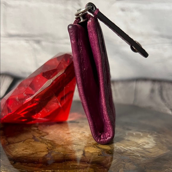 * Coach Fuchsia Coin Wallet - Picture 4 of 8